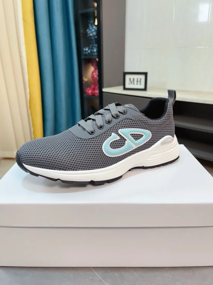 Ex-factory price 420🌹🌹【Dior】Best-selling model, world premiere on official website🔝High-end brand of men's shoes, latest series on official website: The upper is made of imported cowhide with specially designed fabrics➕Mesh breathable lining. Make walking more convenient and comfortable! Compared with the official quality, Midea’s 1:1 replica. Create a fashionable personality to set off your uniqueness! A must-have for trendy men! Classic style. Men's sizes: 38-44.